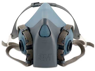 3M 7500 Half Mask Respirator for fine dusts & mists